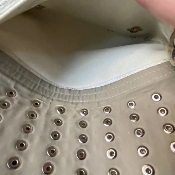 Studded Distressed Crossbody Handbag Purse Bag - Picture 9 of 9